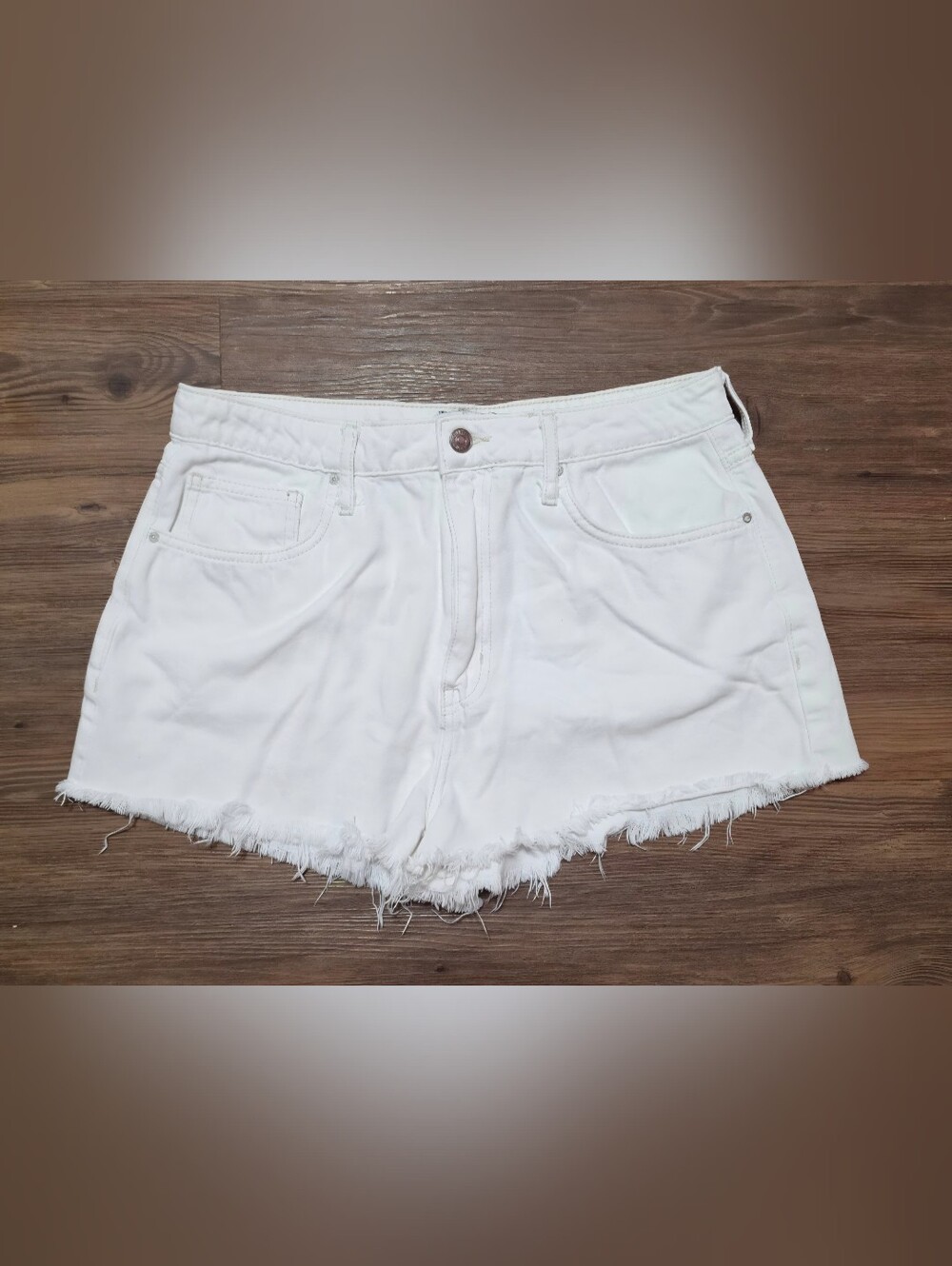Forever 21 white denim shorts